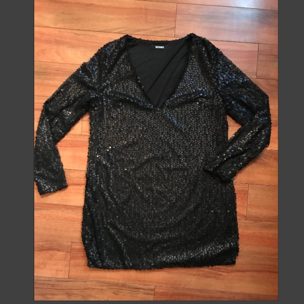 Black sequin Mini dress